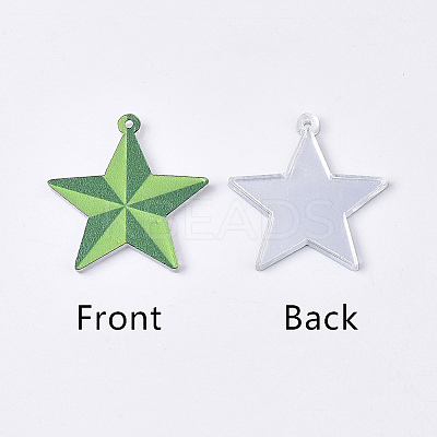 Acrylic Pendants OACR-S035-14B-1