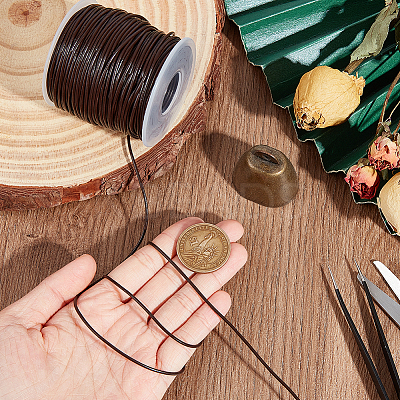 50 Yards Cowhide Leather Jewelry Cord WL-BC0001-03A-1