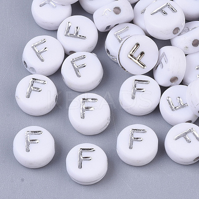 Plating Acrylic Beads PACR-R243-04F-1