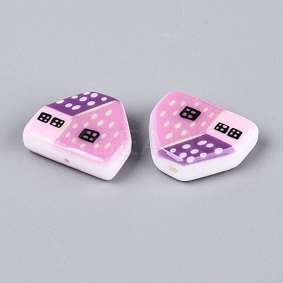 Printed Opaque Resin Beads RESI-N043-09B-01-1