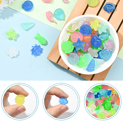 120g Luminous Acrylic Beads OACR-SP0001-79A-1