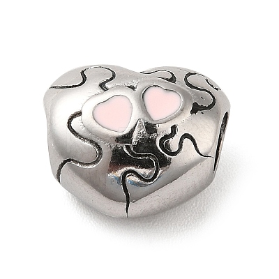 304 Stainless Steel Enamel European Beads STAS-G308-27AS-1
