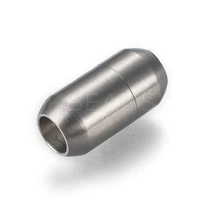 Tarnish Resistant 304 Stainless Steel Magnetic Clasps with Glue-in Ends STAS-E440-92C-1