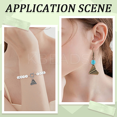 80Pcs 2 Colors Tibetan Style Alloy Pendants FIND-SC0007-30-1