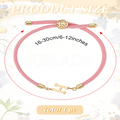 1Pc Adjustable Nylon Cord Slider Bracelets for Women BJEW-LP0001-32H-03-1