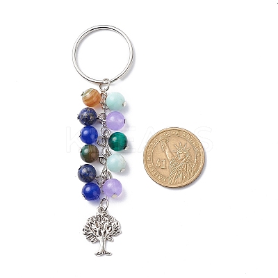 Natural Gemstone Keychain KEYC-JKC00389-1