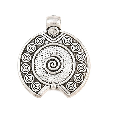 Tibetan Style Alloy Pendants AL-CBA1187-09B-AS-1