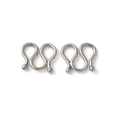 304 Stainless Steel S-Hook Clasps STAS-Z124-04E-P-1