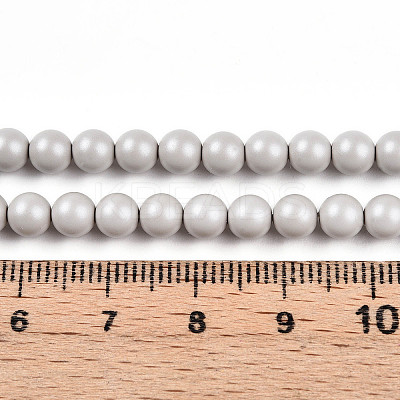 Baking Paint Pearlized Glass Pearl Bead Strands HY-N002-5mm-B05-1
