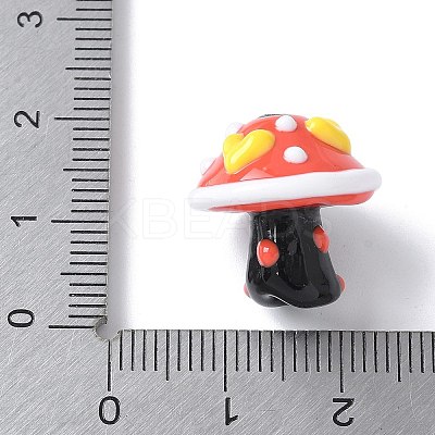 Handmade Lampwork Bumpy Beads LAMP-Q007-01C-1