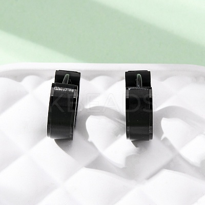 304 Stainless Steel Hoop Earrings EJEW-D331-19C-B-1