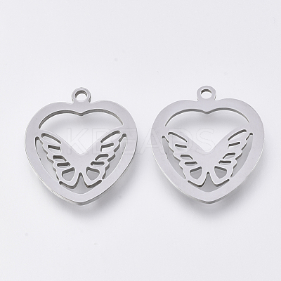 Non-Tarnish 201 Stainless Steel Pendants STAS-S110-008P-1