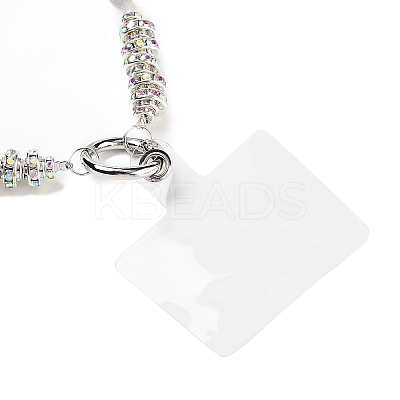 Rhinestone & ABS Plastic Beads Beads Mobile Straps AJEW-H153-04P-1