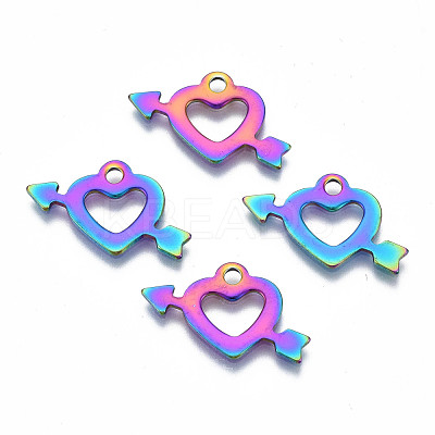 Ion Plating(IP) 201 Stainless Steel Pendants STAS-S119-135-1