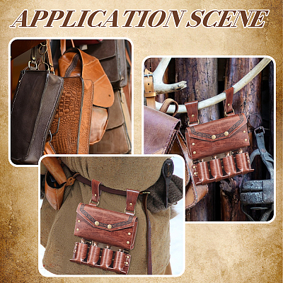 PU Imitation Leather Waist Belt Bag with 4 Cork Glass Bottles AJEW-WH0678-31B-1