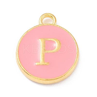 Golden Plated Alloy Enamel Charms X-ENAM-Q437-14P-1