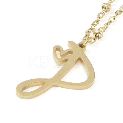 304 Stainless Steel Pendant Necklaces LS-NJEW-H029-02G-P-1