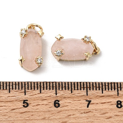Faceted Natural Mixed Gemstone Pendants KK-Z137-14G-1