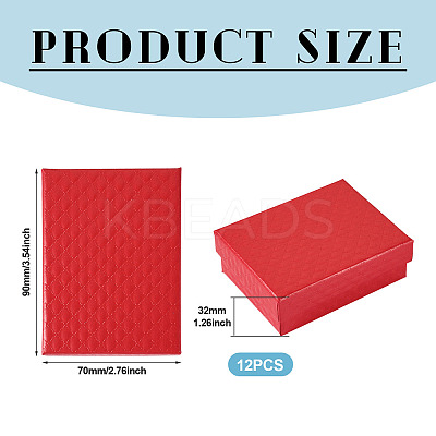 Rhombus Textured Cardboard Gift Storage Boxes CON-TAC0010-03A-04-1