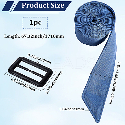 Tie a Knot Polyester Waist Belt with Plastic Buckle AJEW-WH20002-10D-1