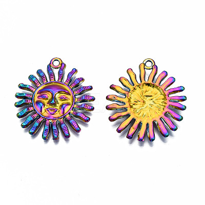Rainbow Color Alloy Pendants PALLOY-N163-122-NR-1