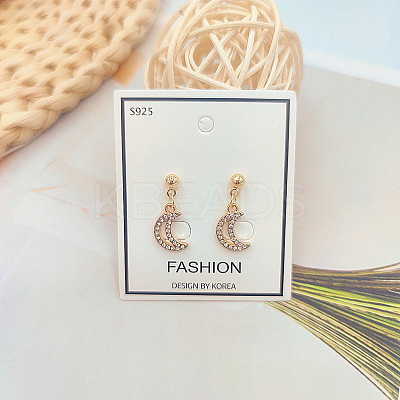 Alloy Rhinestone Stud Earrings FS-WGE0AD6-74-1