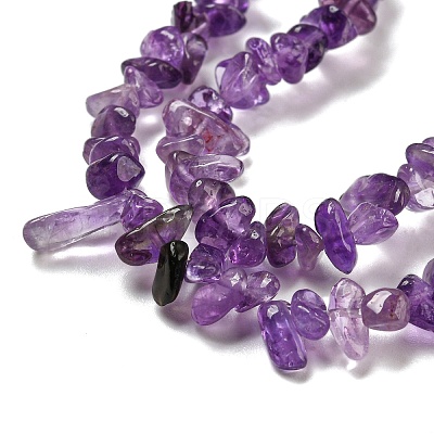 Natural Amethyst Beads Strands X-G-G0003-B44-1