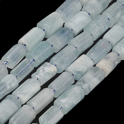 Natural Aquamarine Beads Strands G-M403-B22-1
