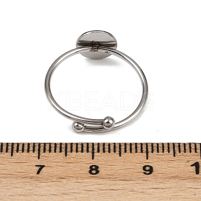 304 Stainless Steel Cuff Ring Components STAS-D372-02P-02-1
