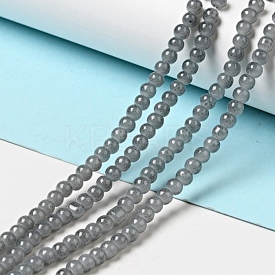 Imitation Jade Glass Beads Strands DGLA-S076-4mm-30-1