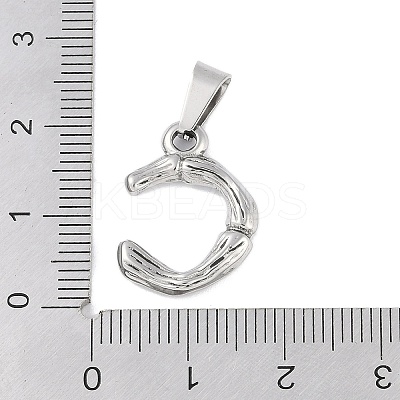 Non-Tarnish 304 Stainless Steel Pendants STAS-F235-01P-C-1