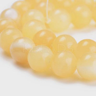 Natural Topaz Jade Beads Strands G-E266-11A-10mm-1