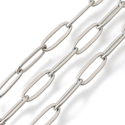 Tarnish Resistant 304 Stainless Steel Paperclip Chains STAS-F260-04P-1