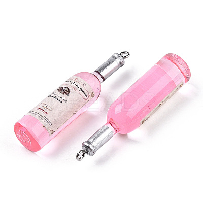 Resin Big Pendants RESI-WH0008-37C-1