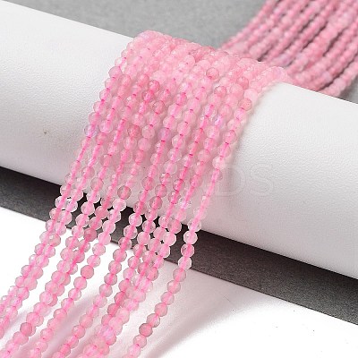 Natural Madagascar Rose Quartz Beads Strands G-B088-C09-02-1