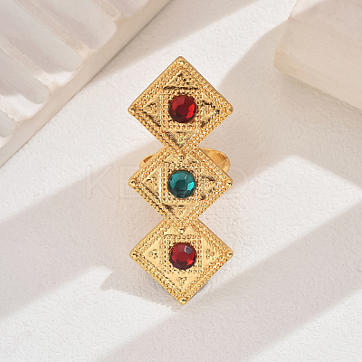 Adjustable Metal Cuff Open Rings for Women MX7464-4-1