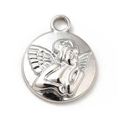 Non-Tarnish 304 Stainless Steel Pendants STAS-P312-08P-1