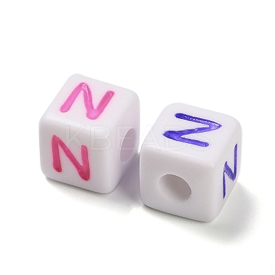 Opaque Acrylic Beads OACR-I022-01N-1