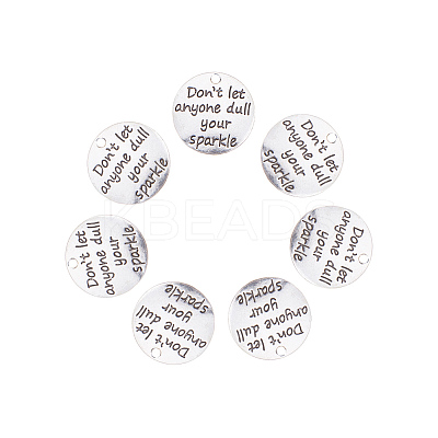 Tibetan Style Alloy Quote Pendants PALLOY-CJ0006-02-1