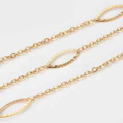 Ion Plating(IP) 304 Stainless Steel Cable Chains CHS-E020-01G-1