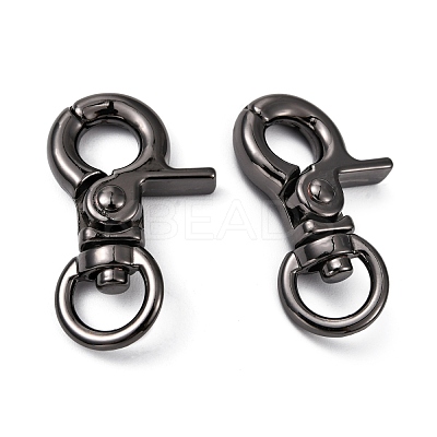 Zinc Alloy Swivel Lobster Claw Clasps PALLOY-WH0006-02A-1