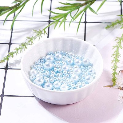 Imitation Pearl Acrylic Beads OACR-PH0001-05C-WH-1