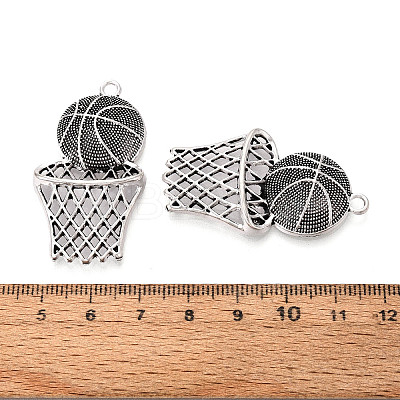 Tibetan Style Alloy Pendants TIBE-N014-02AS-1