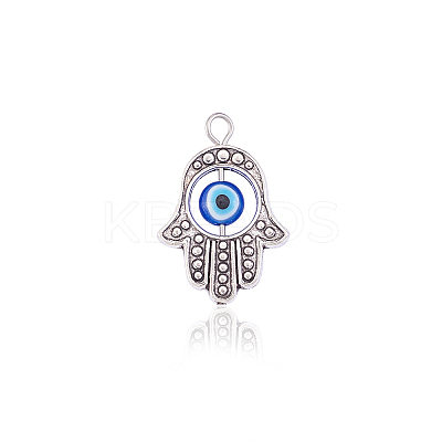 Alloy Lampwork Pendants PALLOY-CJ0001-168-1