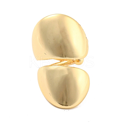 Real 14K Gold Plated Brass Cuff Earrings EJEW-M232-02B-G-1