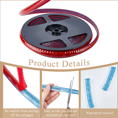PVC Plastic Edge Banding AJEW-GF0013-89B-01-1