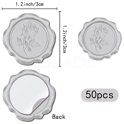 Adhesive Wax Seal Stickers DIY-CP0009-53A-20-1