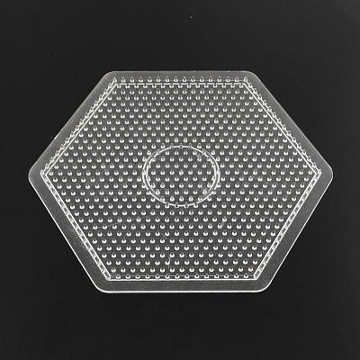 Hexagon ABC Plastic Pegboards used for 5x5mm DIY Fuse Beads DIY-Q009-53-1