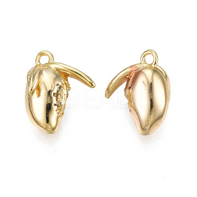 Brass Micro Pave Cubic Zirconia Pendants KK-N231-235-1