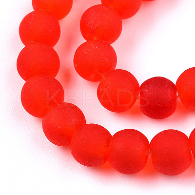 Transparent Glass Beads Strands GLAA-T032-T6mm-MD09-1